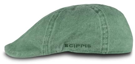 Chilla Cap – Schiebermütze aus 100% Baumwolle im Used-Look | Leichte & atmungsaktive Flatcap mit Stretch-Schweißband | Unisex & vielseitig kombinierbar (DE/NL/SE/PL, Alphanumerisch, L, XL, Olive)