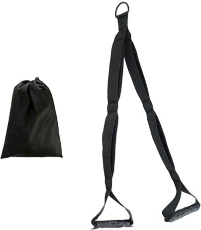 LOVIVER Triceps Rope Gym Cable Machine Attachment Triceps Strap Handles Pulldown Rope for Pushdowns Face Pulls Crunches Extensions, with Storage Bag