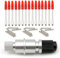 Graphtec-Klingenhalter, CB09 Messerhalter mit 15 Stück Vin yl-Schneideplotter-Schneidklingen 45 Grad, Professionelle Schneidplotter-Klingen für Silhoue tte Cameo Messer Aufkleber PVC Reflektierfolie