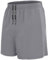 BOOJO Sporthose Herren Kurz Hosen Schnell Trocknend Sport Shorts mit Reißverschlusstasche Leicht Jogginghose Trainingshose(Hellgrau,M)