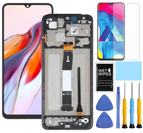 ZTOOYO für Xiaomi Redmi 12C Display für Redmi 12C Display Mit Rahmen 22120RN86G 22120RN86I 22126RN91Y 2212ARNC4L Reparatur Digitizer Touchscreen Assembly mit Werkzeug Schwarz
