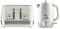 Daewoo Denver Breakfast Set – Buttermilk Cream, Retro 1.5L Rapid Boil Kettle & 4 Slice Wide Slot Toaster, Temperature Gauge, Defrost, Reheat, Cancel Functions, Ideal for Stylish Kitchens