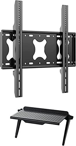 WENWENLEE Supports TV Support Mural pour Moniteur, Support TV, Support Mural TV Ultra Fin pour la Plupart des téléviseurs LED LCD OLED et Plasma de 42 à 75 Pouces avec VESA 600 x 500 mm jusq