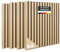 JELLE & JACOB Wandpaneele Akustikpaneele Holz Eiche Furnier 52x52 cm, 4er Set 3D Wandpaneele Holz Wandverkleidung, Akustikpaneel Deko hell Wohnzimmer, Garderobe, Akustik Wand Paneele