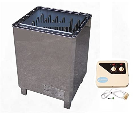 OUTFYT 10,5 kW 12 kW 15 kW 18 kW Edelstahl Sauna Heizung Trockener Dampfbad Herd Sauna Trockener Dampfmaschine Haus Gebrauchsheizofen, Hohe Temperaturen Widerstehen(10.5KW)