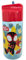 My sweety pop - Borraccia per bambini in plastica con cannuccia Spidey - 17 cm - Bottiglia trasparente per scuola, sport, uscite - Chiusura sicura - trasparente - rosso/blu