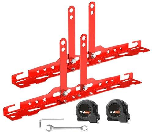 Générique Outils De Parallélisme Automobile,Plaques de Parallélisme pour Usage Intensif - Accessoires Réparation Pneus pour Atelier Véhicule Utilitaire Garage Maison Moto
