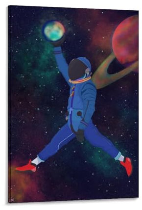 Space Jam A Selfie Odyssey, Raum-Poster, Büro, Raumdekoration, kosmischer Sternenhimmel, Wandkunst, Poster für Wanddekoration, 30 x 45 cm