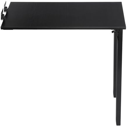 C-Juzarl Wandklapptisch Esstisch Tischplatte 75x40 cm Klapptisch Bartisch Küchentisch für die Wand im Büro Esszimmer Küche (Schwarz)