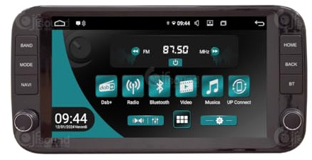 JF Sound - Autoradio Android JF-039FP-UP compatibile con FIAT Panda e Pandina dal 2024 | CarPlay e Android Auto DAB+ |9 pollici HD | Prodotto in Italia