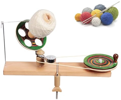 Garnknäuelwickler, handbetriebener Tisch-Swift mit Anti-Rutsch-Pad, Befestigung an Tischkante, ideal für Bastler