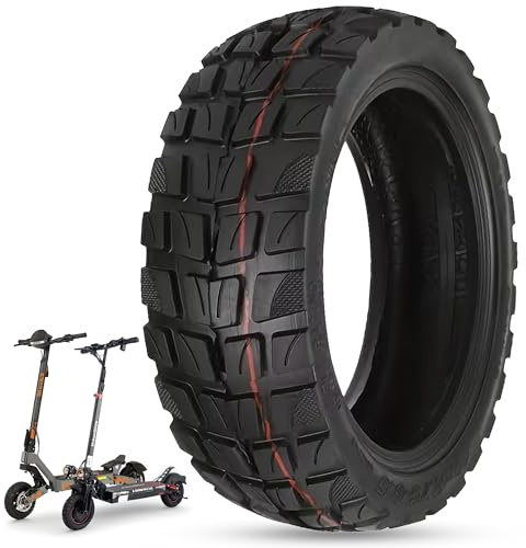 ANSENI Neumático Cubierta 10 pulgadas 10x2.75-6.5 Tubeless para Smartgyro | Rueda Todoterreno para Patinete Eléctrico Smartgyro Speedway,Rockway,CrossOver,Kukirin G3,Urban Glide E-Cross Pro (1 Rueda)