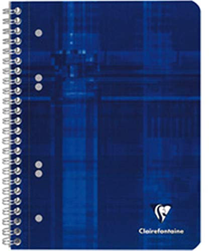 Clairefontaine 8576C Collegeblock (DIN A5, 14,8 x 21 cm, gelocht, 80 Blatt, liniert) 1 Stück zufällige farbe