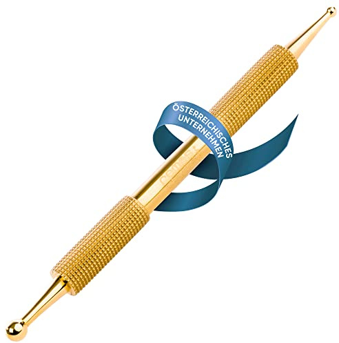 REMOS Acupressure & Meridian Pen - Gold-Plated - 10 cm Ball-Ø 2.5/4.5 mm