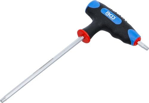 BGS 4010-14 | Schraubendreher mit T-Griff und seitlicher Klinge | T-Profil (für Torx) T27 | Länge 140 mm | Chrom-Vanadium-Stahl | Verchromt, matt