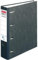 Herlitz 5190806 Doppelordner A4 7cm Wolkenmamorbezug schwarzer Rücken (4, Schwarz)
