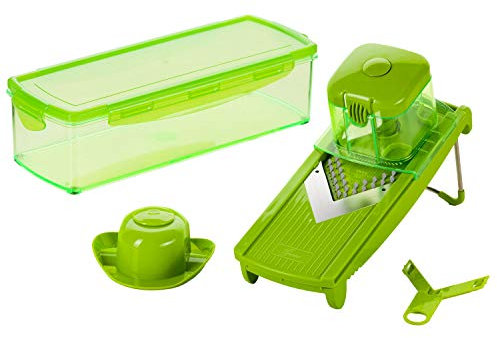 Genius Speed Trancheuse à fruits et légumes en acier inoxydable Vert Taille M