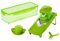 Genius Speed Trancheuse à fruits et légumes en acier inoxydable Vert Taille M