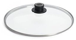 Woll Sicherheitsglasdeckel, rund, Ø 32 cm, Deckelknopf mit permanenter Entlüftung, Edelstahleinfassung, transparent, backofenfest bis 250°