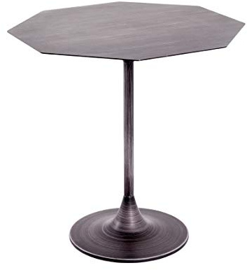 HAKU Beistelltisch schwarz Metall Couchtisch klein - Maße: B 45 x H 47 x T 45 cm Style: Art Deco