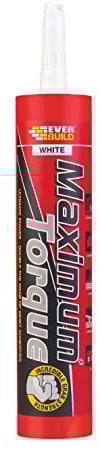 Everbuild Maximum Torque Grab Adhesive – High Strength – Hybrid Polymer Formula – Interior And Exterior Use – White – 290ml