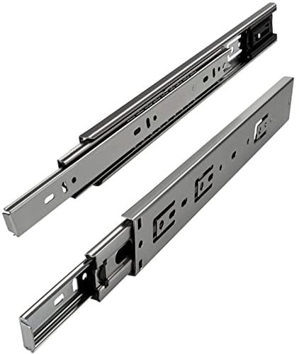 SOTECH 1 Paar Vollauszüge KV2-45-H45-L600-SE mit Selbsteinzug Höhe 45 mm, Länge 600 mm, Teleskopschiene belastbar bis 45 Kg