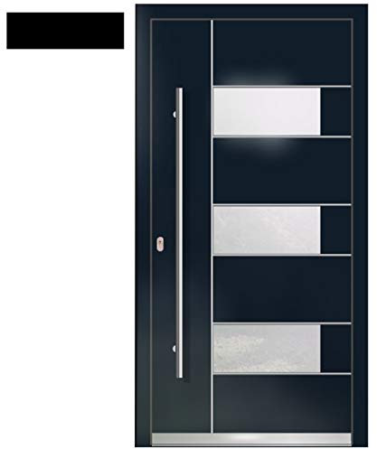 Haustür Welthaus WH75 RC2 Premiumtür Aluminium mit Kunststoff LA330 Tür 1100x2100mm DIN Links Farbe aussen Anthrazit Innen weiß außengriff BGR1400 innendrucker M45 Zylinder 5 Schlüßel