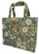 SturdyFoot klein Büchertasche, Lunchbox, Tragetasche, Einkaufstasche, Sporttasche, Wachstuch Tragetasche, wasserdicht PVC beschichtet, Tote Tasche -Frühlingswald
