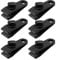 nuoshen 6 Pcs Tarp Clips, Crocodile Mouth Tent Clips Heavy Duty Lock Grip Clamps Plastic Awning Clamp Set Instant Clip Tent Accessories for Camping, Tarps, Caravan, Garden Shade Cloth, Black