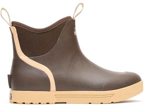 Xtratuf Men's Wheelhouse Ankle Deck Boot, Brown, Size 9(M)