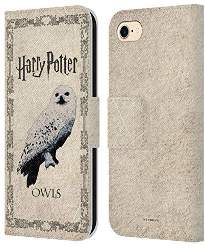 Head Case Designs Offizielle Harry Potter Hedwig Eule Prisoner of Azkaban III Leder Brieftaschen Handyhülle Hülle Huelle kompatibel mit Apple iPhone 7/8 / SE 2020 & 2022
