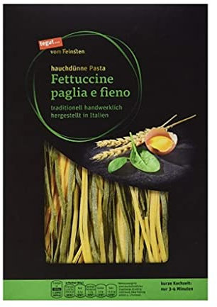 tegut... vom Feinsten Pasta Fettuccine paglia e fieno, 1 x 250g
