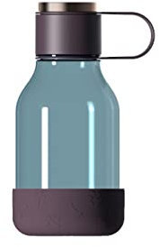asobu Gamelle pour chien attachée à une bouteille Tritan de 1 litre (bordeaux) TWB20 Bordeaux