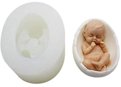 Molde De Resina De Silicona Para Bebé, Molde Para Hacer Jabón, Moldes Para Fondant, Molde Para Manualidades Hecho A Mano En 3D, Moldes Para Decoración De Tartas Para Decoración De Tartas