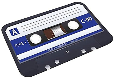 Door Mat for Indoor & Outdoor, Vintage Cassette Tape Non-slip Rectangle Door Mat Carpet Entrance Floor - 1