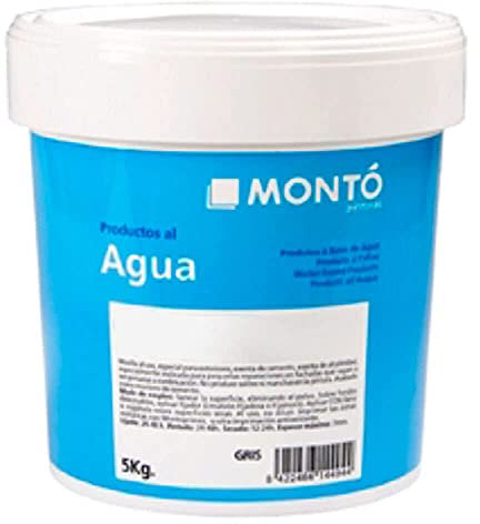 Masilla Al Uso Reparación Fachadas Pintura para Fachadas especial Exteriores color Gris (Gris 5kg)