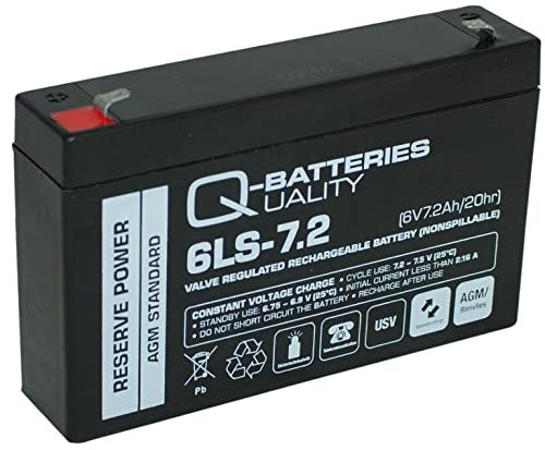 Ersatzakku für LC-R067R2P 6V 7,2Ah AGM Batterie für USV-Anlagen