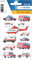 HERMA 15739 Aufkleber Rettungsfahrzeuge klein, 36 Stück, Auto Sticker mit Blaulicht Rettungswagen Feuerwehr Hubschrauber Polizeiauto Motiv, Kinder Etiketten für Fotoalbum Tagebuch Scrapbooking Deko