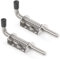 Jzhen 2Pcs Pestillo con Muelle, Corredera Pestillo de Muelle con Agarre Resistente, Pestillo de Muelle para Puerta, Pestillo de Resorte para Portones Garaje y Puertas de Cobertizo