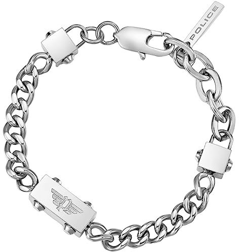 Police Herren-Armband Metall One Size Silber 32022839