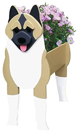 JYCRA Pot de fleurs en forme de chien fait à la main