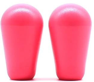 Arcity 2 Pcs Arcade Joystick Oval Bat Top Topper Knob Ball Top Handle Knob American Type Style Pink and Pink for Zippy SANWA SEIMITSU Arcade1up Machine Console Cabinet New