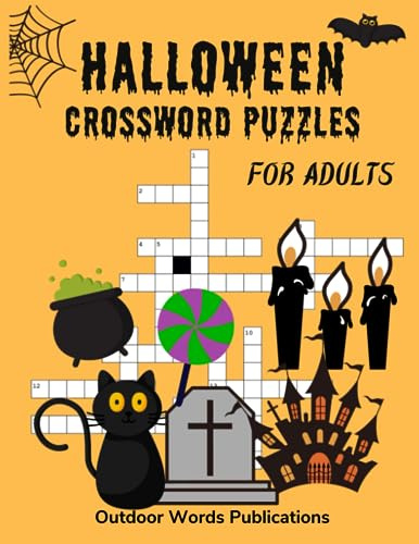Halloween Crossword Puzzles for Adults: Festival-Themed Puzzle Book for Halloween
