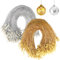 JUNEBRUSHS 600 Stück Weihnachtsornament-Haken, Ornament-Aufhänger mit Schnappverschluss, Ornamentschnur für Weihnachtsbaum, Urlaub, Party, hängende Dekorationen, Seile, einfach und schnell