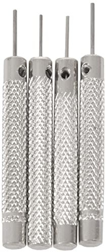 POLISH 4 Stück Uhrenreparaturwerkzeug Splinttreiber 0,7 mm / 0,8 mm / 0,9 mm / 1,0 mm Uhrmacherband Armband Stahl