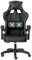 Baroni Home Silla de Gaming Ergonómica con Masajeador Lumbar, Silla de Oficina con Respaldo Reclinable con Cojines Ajustables Reposacabezas y Soporte de Espalda, 50x55x117 cm (Negro)