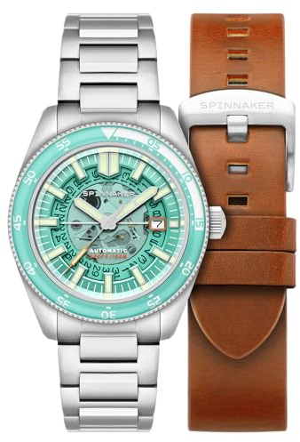 Spinnaker Herren-Armbanduhr 43 mm Fleuss Automatik Severn Edition mit massivem Edelstahlarmband SP-5118