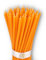 Danilovo Reine Bienenwachskerzen – tropffrei, rauchfrei, hohe, dünne Spitzkerzen – dekorative Kerzen für Kirchgebet, Deko oder Geburtstagskerzen – Honigduft Kerzen – 16 x 0,5 cm (Orange, 50 Stück)