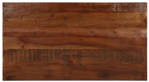 vidaXL Tischplatte, Holzplatte Rechteckig, Massivholzplatte für Tisch Esstisch Couchtisch, Ersatztischplatte, 100x70x2,5cm Altholz Massiv