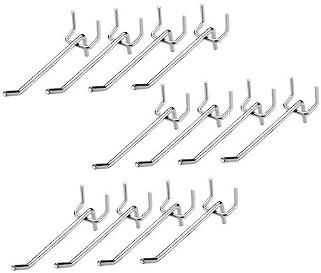 PartyKindom 48 Stück Stecktafel Haken Stecktafel Zubehör Praktische Lochtafel Haken Warenregal Haken Supermarkt Display Rack Haken Shop Nutzungshaken Display Haken Dreieck Aufhänger